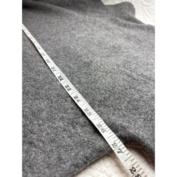 Everlane Mock Neck Sweater Size XL Charcoal Grey Wool Blend Cozy Capsule - Picture 4 of 6